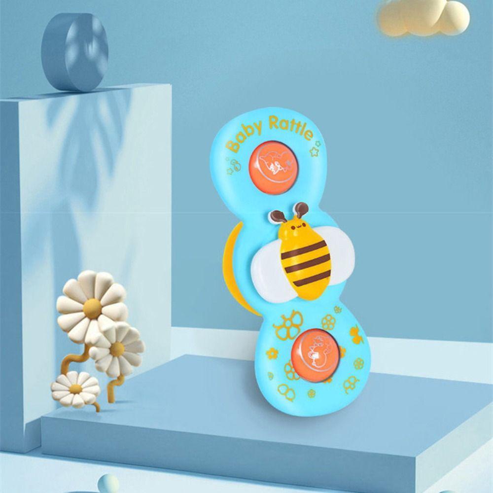 Lanfy Suction Cup Spinner Mainan Bayi Sensory Fidget Spinner Suction Toys Mainan Mandi Serangga Berputar Spinning Top