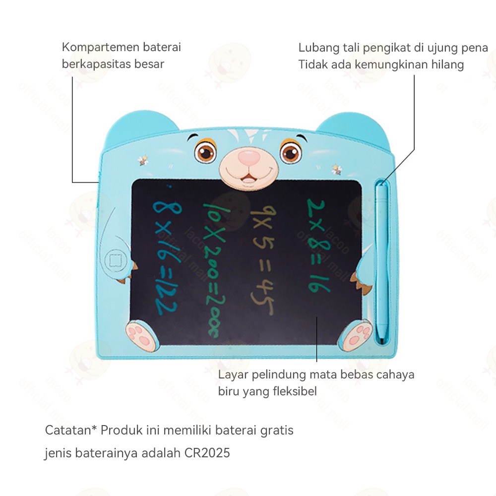 Lacoo lcd Writing drawing tablet karakter Papan tulis anak gambar Drawing pad