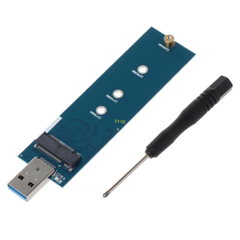 Btsg Untuk M.2 SSD Adapter USB 3.0 Ke2280M2 NGFF SSD Drive Adapter Converter