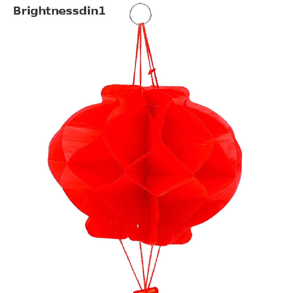 [Brightnessdin1] 10pcs 2023tahun Baru Cina Tradisional Lampion Kertas Merah Dekorasi Butik
