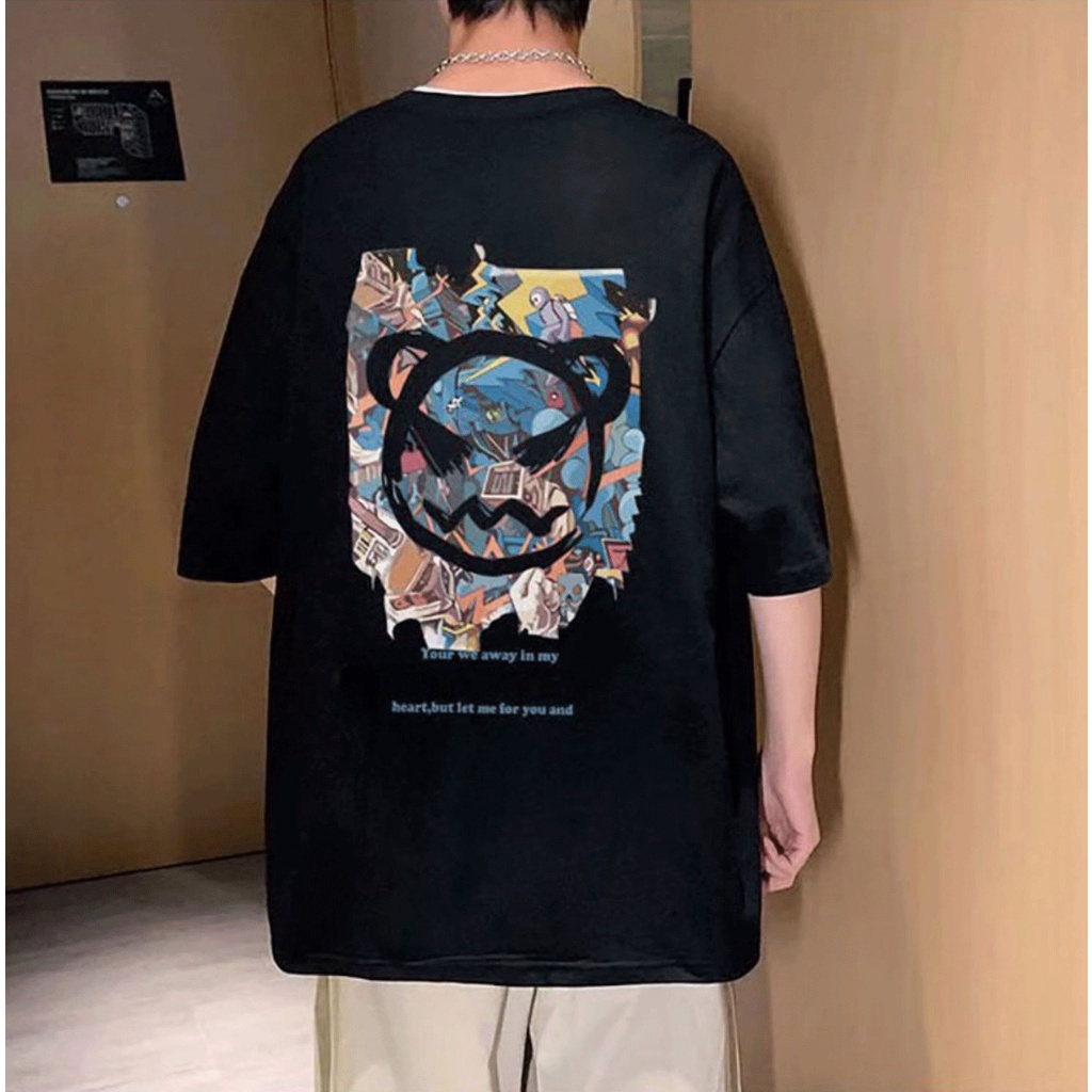 GABBANIE BRAND SHORT-SLEEVED T-SHIRT MEN'S SUMMER TREND 2023 NEW LOOSE HALF-SLEEVED COTTON PRINTED TOP KAOS KOREAN3/4SELDOVED KAOSPRIA BAJU OVERSIZE PRIA ATASAN PAKAIAN POLOS KAOS OVERSIZED KOREAN