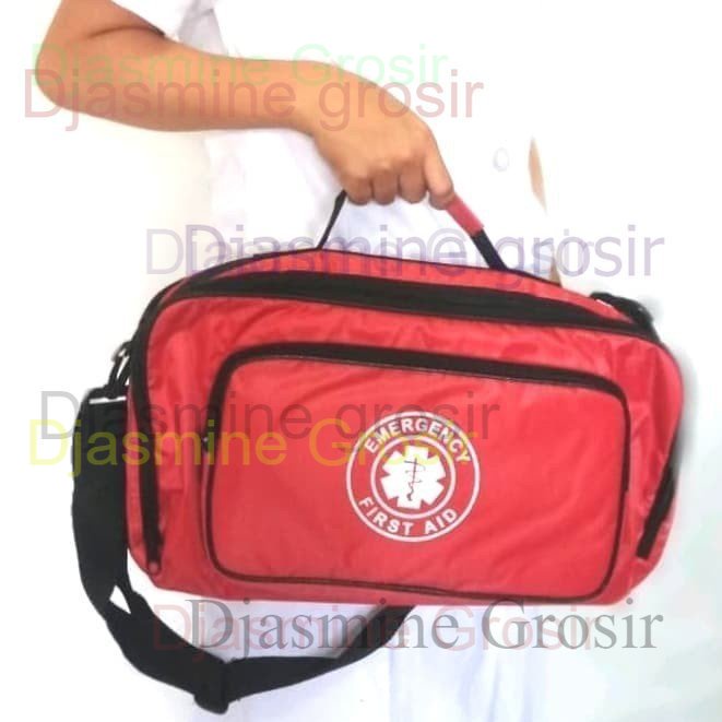 Paket A P3K Tas Emergency Slempang Jinjing Plus dengan Isi Tipe A / P3k K3 First Aid Kit Bag Type A