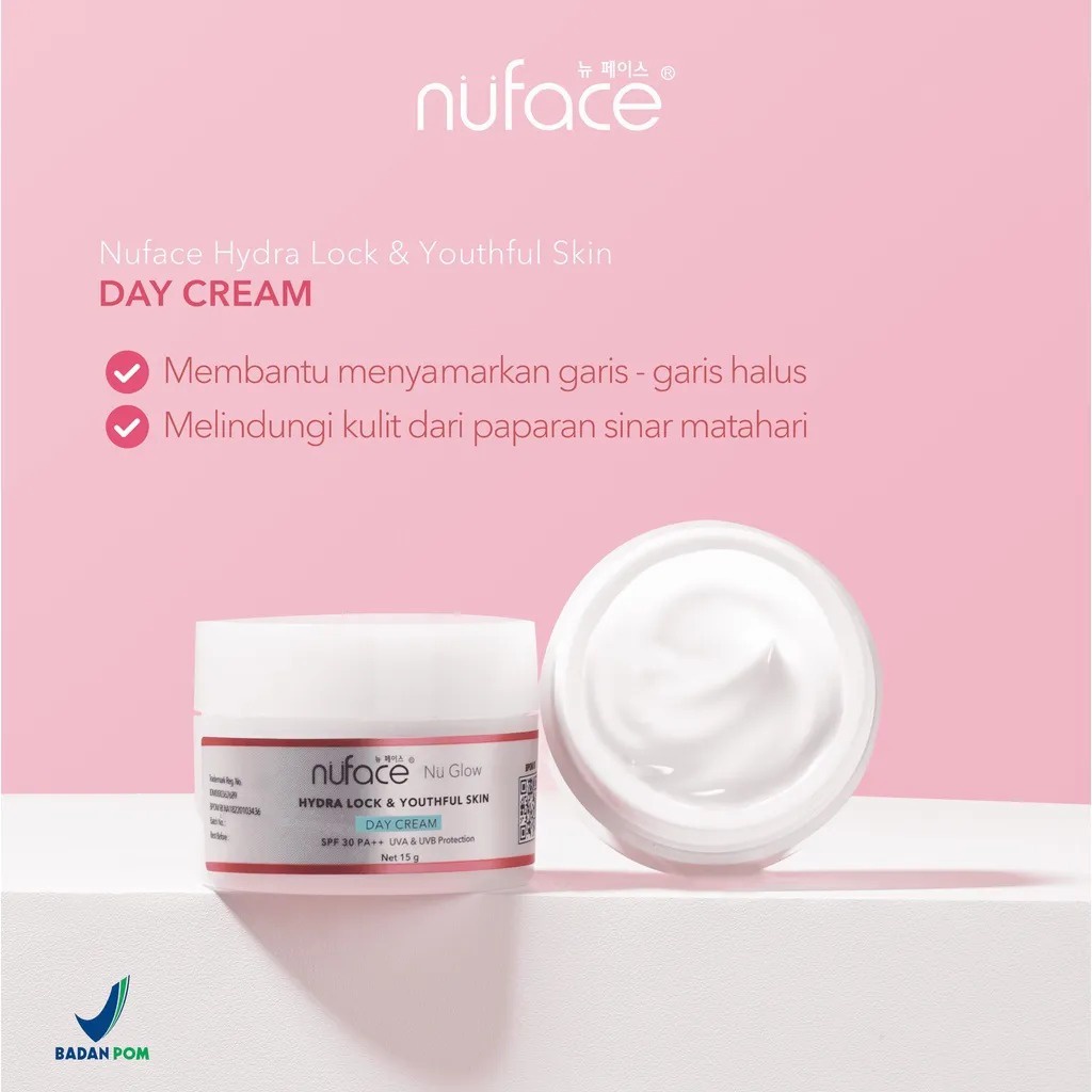 Nuface Nu Glow Hydra Lock &amp; Youthful Skin Day Cream SPF 30