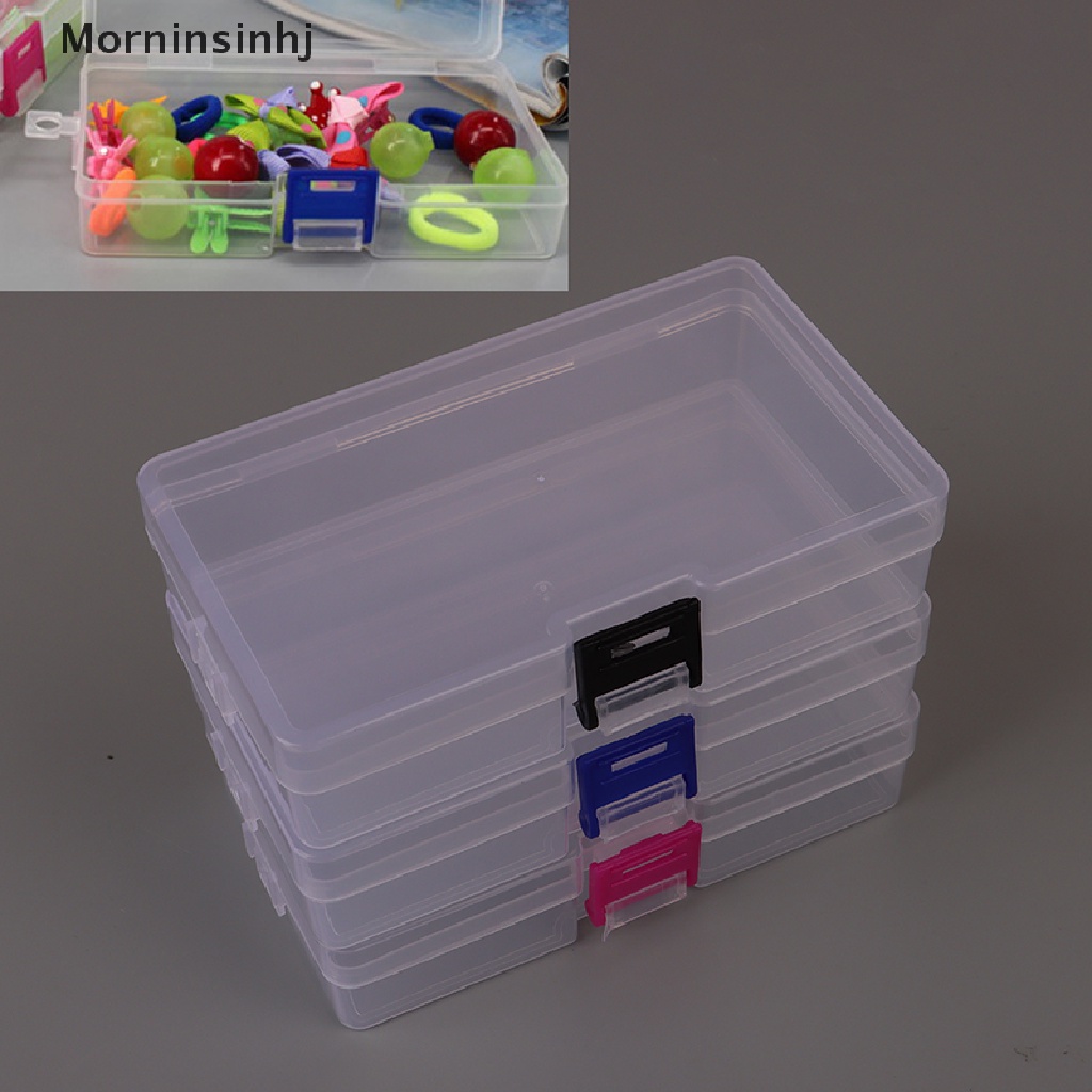 Mornin Kotak Penyimpanan Plastik Bening Alat Perhiasan Craft Container Beads Organizer Container id