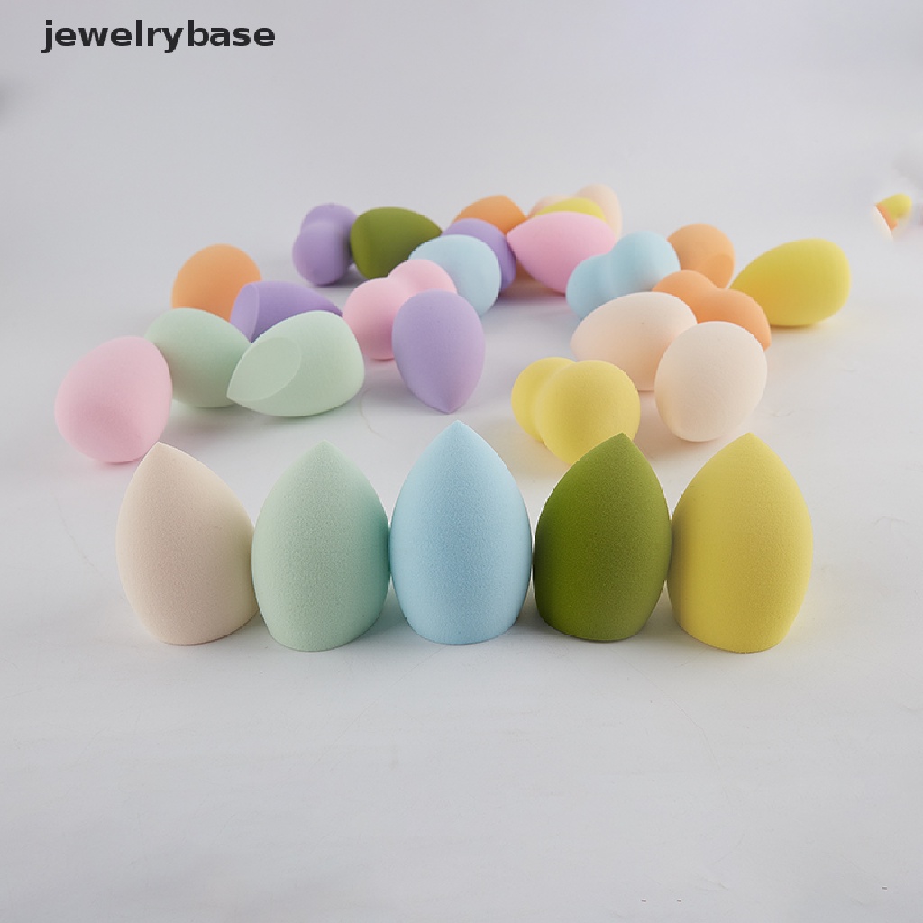 [jewelrybase] Colorful Lembut Tetesan Air Kecantikan Makeup Spons Kosmetik Bedak Puff Butik