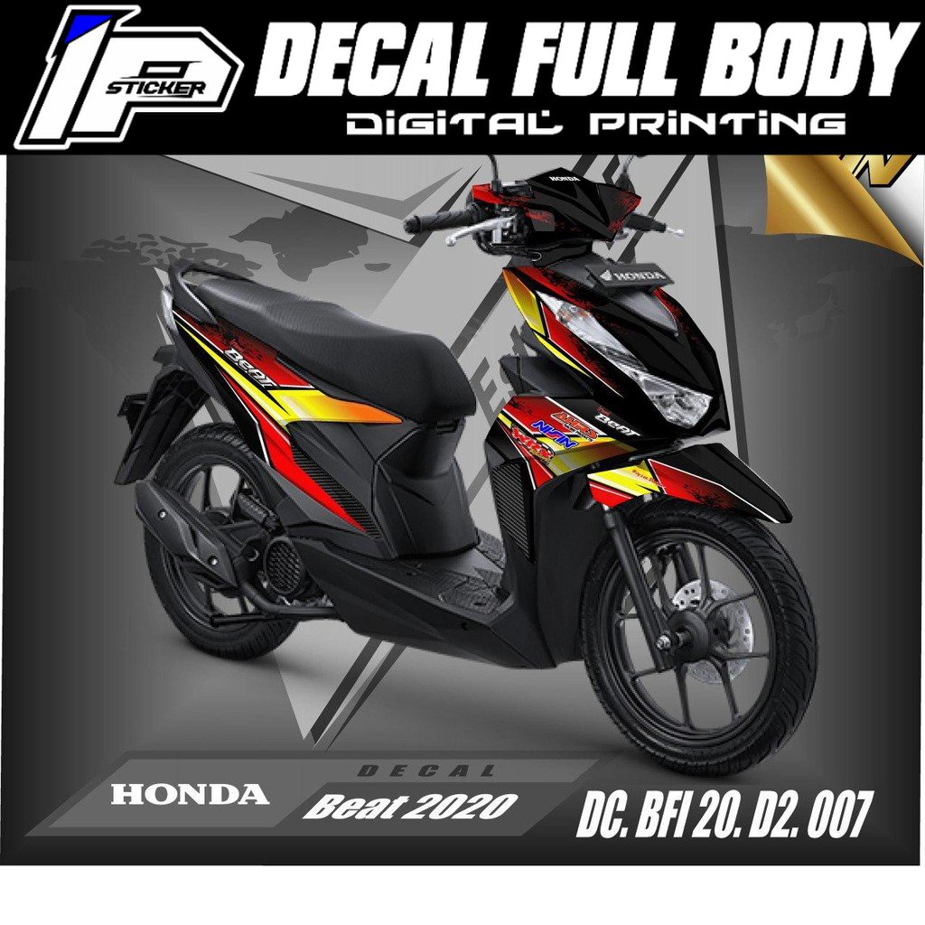 Decal Stiker Motor BEAT ISS, Deluxe, Street Full Body - Dekal Beat 2020 - 2021 Desain 007