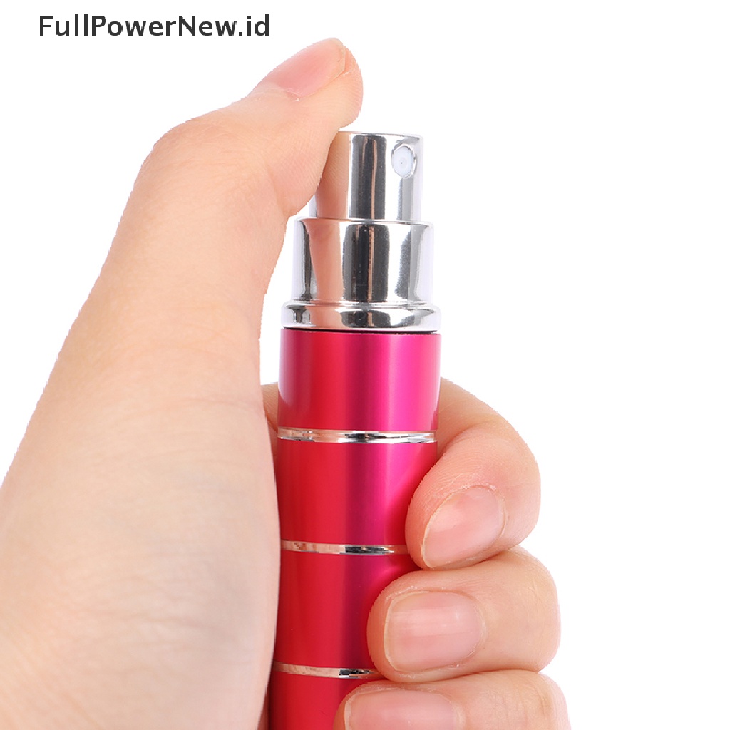 Power 1pc 5ML Botol Kaca Aluminium Travel Kosong Isi Ulang ID