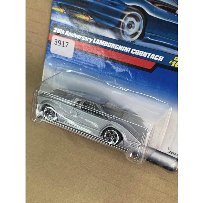 Hotwheels Lamborghini Countach Silver 25th Anniversary 1998