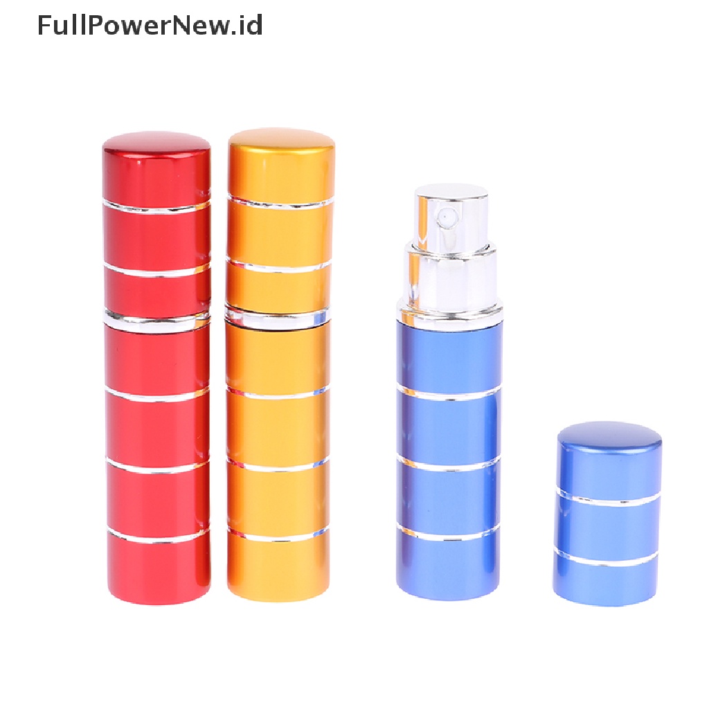 Power 1pc 5ML Botol Kaca Aluminium Travel Kosong Isi Ulang ID