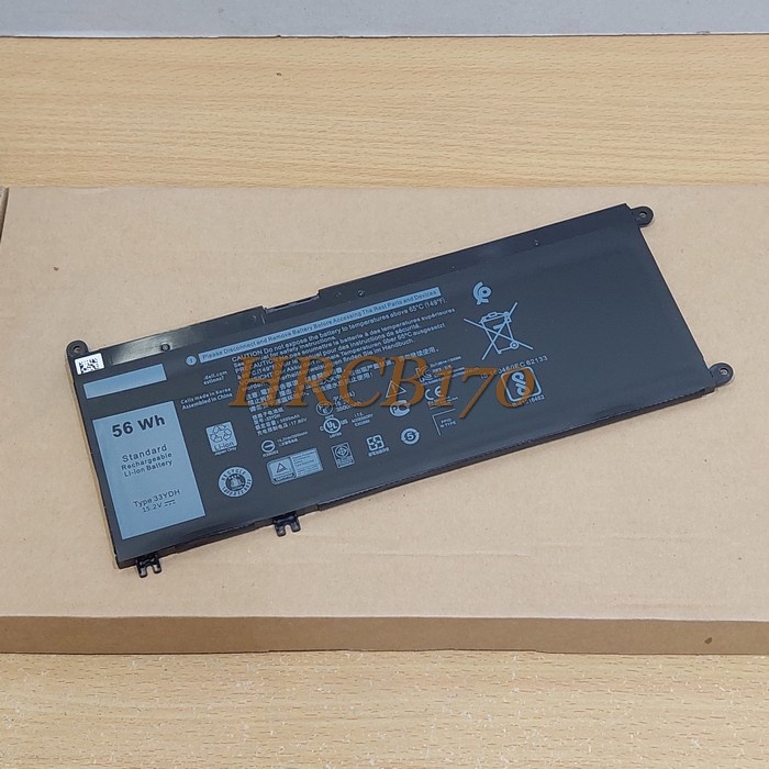 Baterai Dell Latitude 3380 3400 Inspiron 7779 7778 Series 33YDH -HRCB