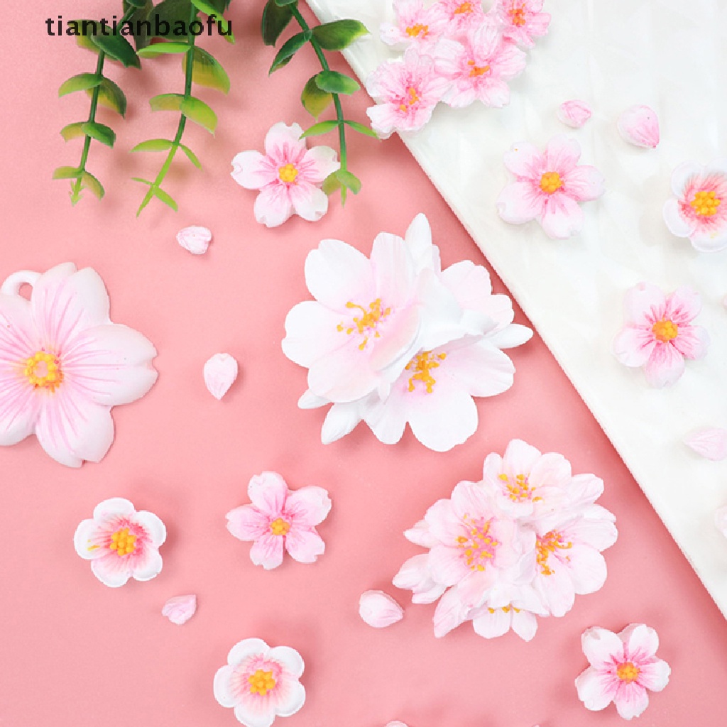 [tiantianbaofu] 1pc 6lubang Bunga Sakura Cetakan Silikon Gula Coklat DIY Decorag Tools Butik