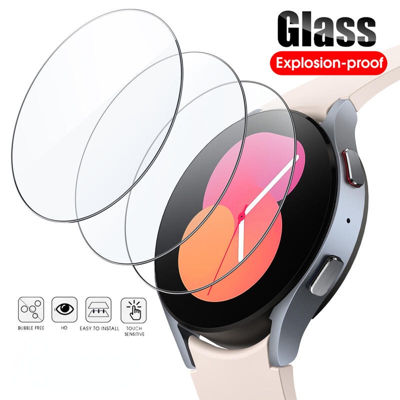 Clear Tempered Glass Untuk Samsung Galaxy Watch 5pro 44 44mm 40mm Anti Gores Film Watch4 Classic 42mm 46mm blue light Pelindung Layar Film