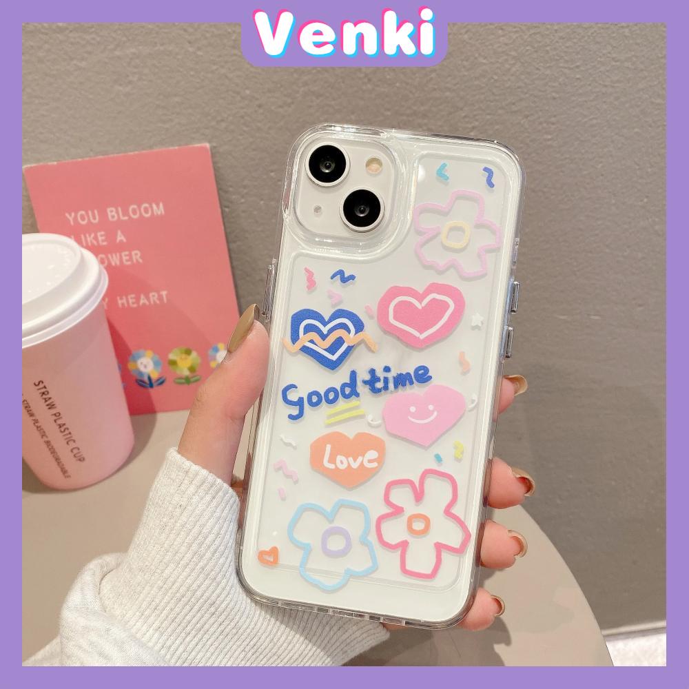 Case for iPhone 11 Soft TPU Clear Space Case Cute Cartoon Rainbow Flower Plating Buttons Camera Protection ShockProof for iPhone 14 13 12 12 Plus 6 8 Plus XR XS