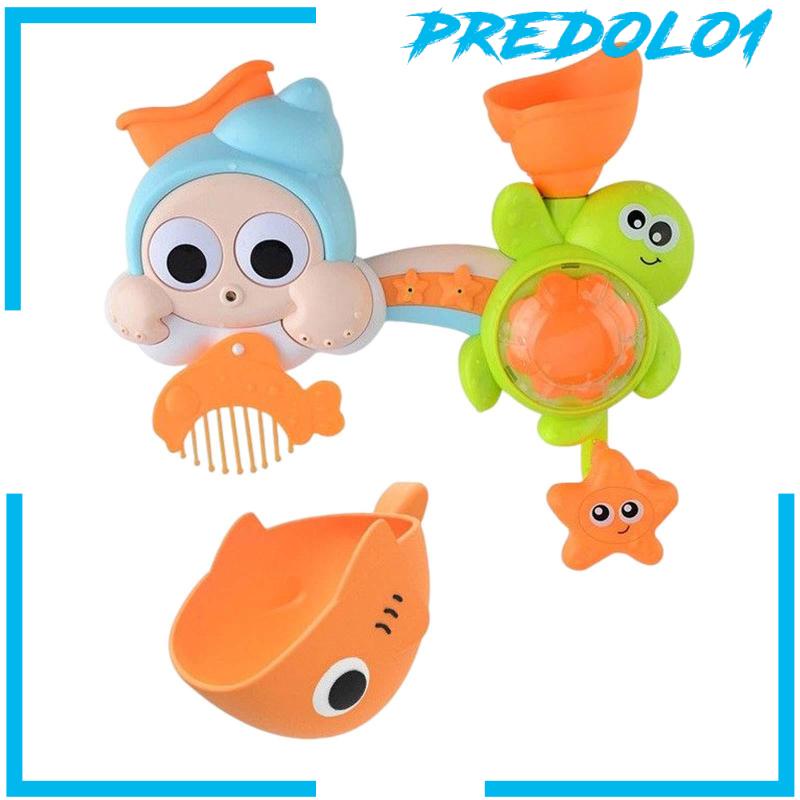 [Predolo1] Bathtub Water Toys with Comb Sensory Development for Kids Holiday Gifts