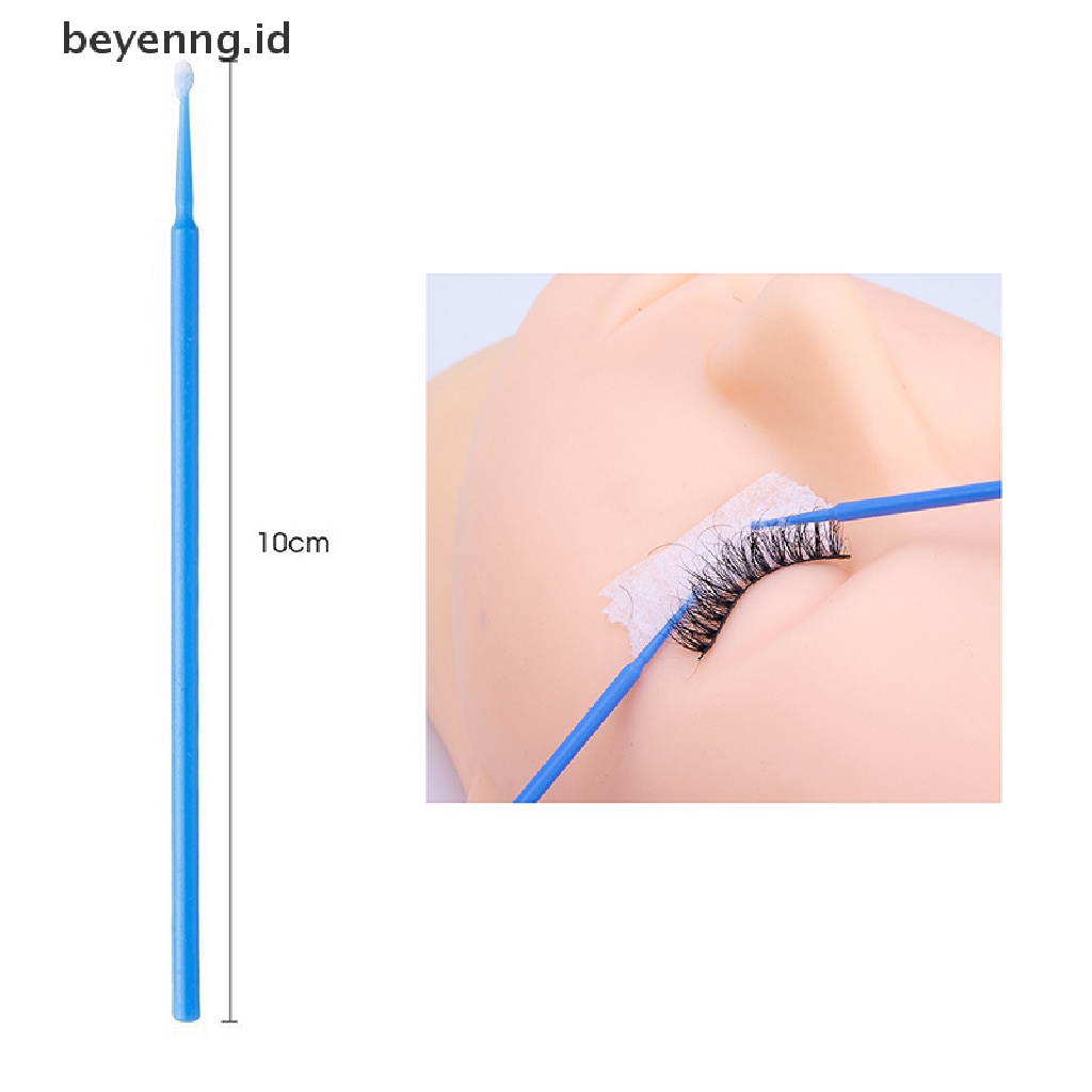 Beyen 50Pcs Disposable Eyelash Extension Individu Menghapus Bulu Mata Aplikator Brushes ID
