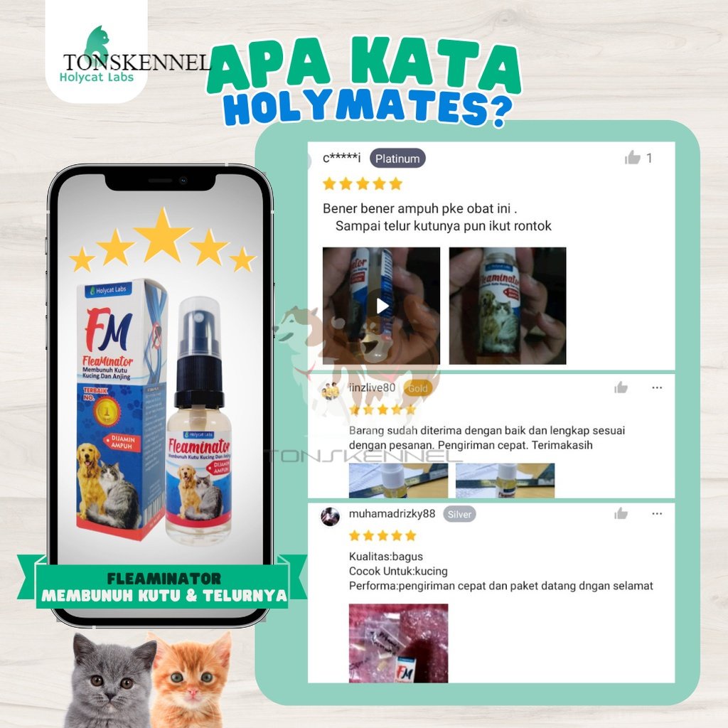 Flea Minator Obat Kutu Kucing Anjing Fleaminator Spray 20 ML Obatkutu Royal care