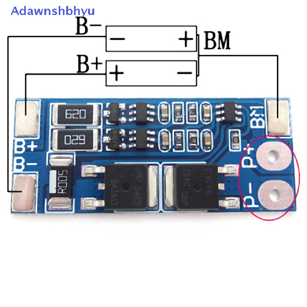 Adhyu 2S 8A 7.4V balance 18650papan Perlindungan charger Li-ion Lithium BMS  Id