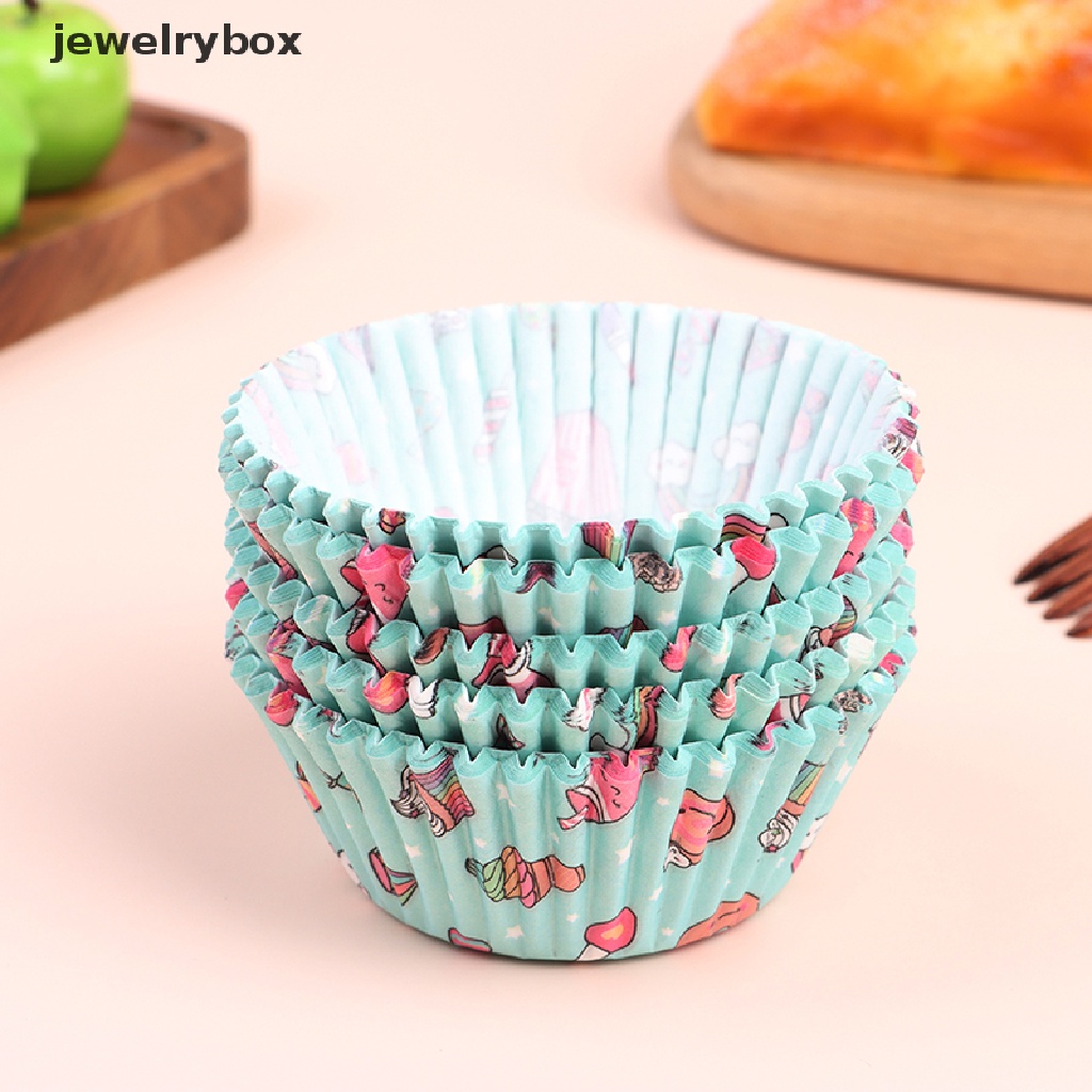 [jewelrybox] 100 Pcs Cupcake Liner Kue Muffin Cetakan Kue Ulang Tahun Pesta Dekorasi Butik