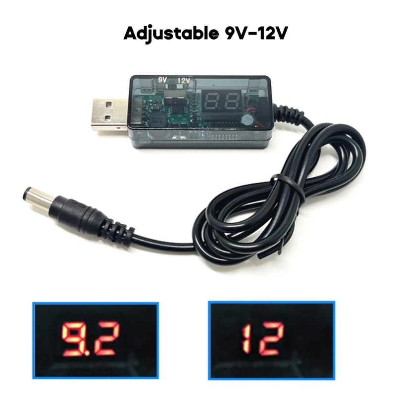 Zzz USB 5V to DC 9V 12V DC5 5mm 35mm Power Boost-Line Step UP Module USB Power Adapter Converter Kabel5 5x2 1mm 3 5x1