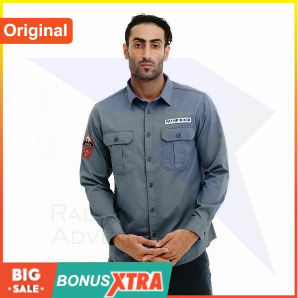 Kemeja 𝐄𝐢𝐠𝐞𝐞𝐫 PATHFINDER SHIRT 2.0 Navy 91000 6782 Original Cowok