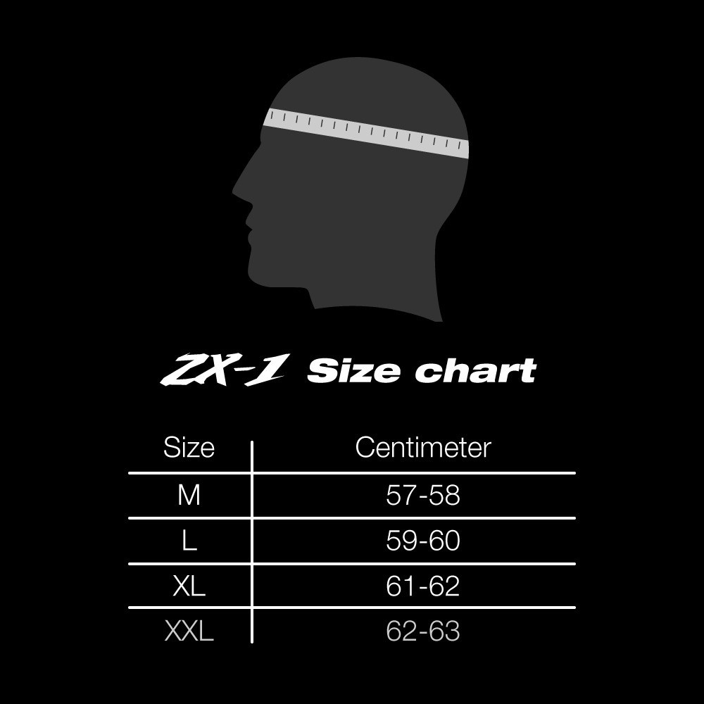 NJS ZX-1 Solid Helm Fullface