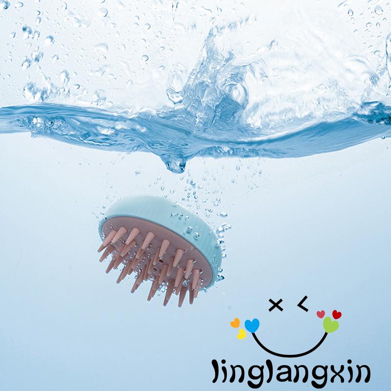 Llx-sikat Shampo Pijat Kulit Kepala, Exfoliator Scrubber Rambut Penghilang Ketombe Untuk Penggunaan Basah Kering