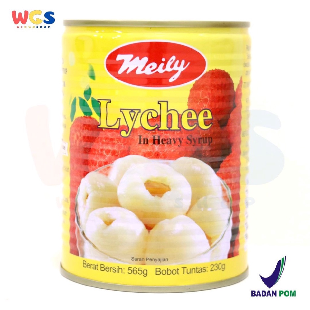 Meily Lychee in Heavy Syrup Premium Grade 565 gr - Buah Lychee Kaleng