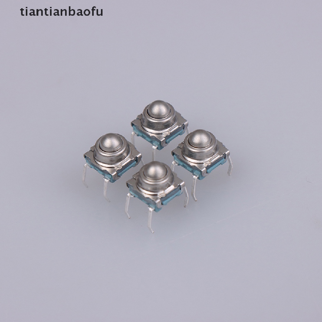 [tiantianbaofu] 10pcs TS-F007 7 * 7metal Steel Ball Reset Switch DIP Type 4pin Tactile Switch Butik