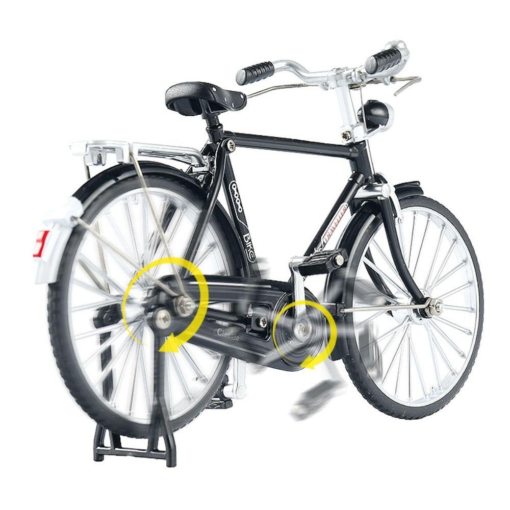 Fishstick Model Sepeda Retro Untuk Hadiah Koleksi Anak Laki-Laki Vintage Model Sepeda Ornamen Simulasi Sepeda Simulasi Koleksi Mainan Diecast Alloy Sepeda Alloy Mini Alloy