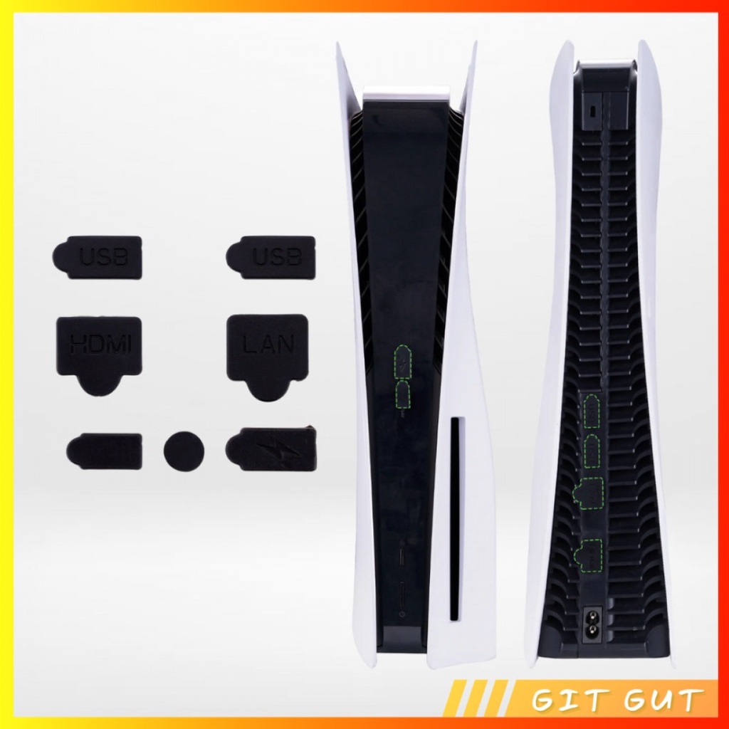 Dust cover Plug 1 Set Penutup Lubang Pelindung Port PS5 Anti Debu