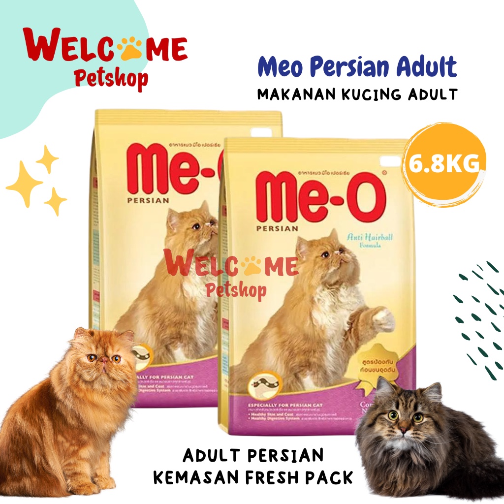 Meo Persian Adult 6.8kg Fresh Pack Makanan Kucing Persia Dewasa Enak