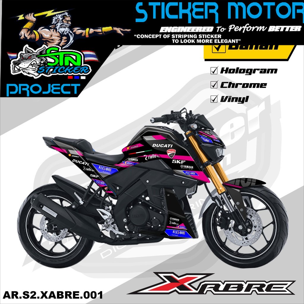 Xabre Stiker Striping XABRE - Stiker Motor Yamaha Xabre List Variasi Hologram AR.S2 01