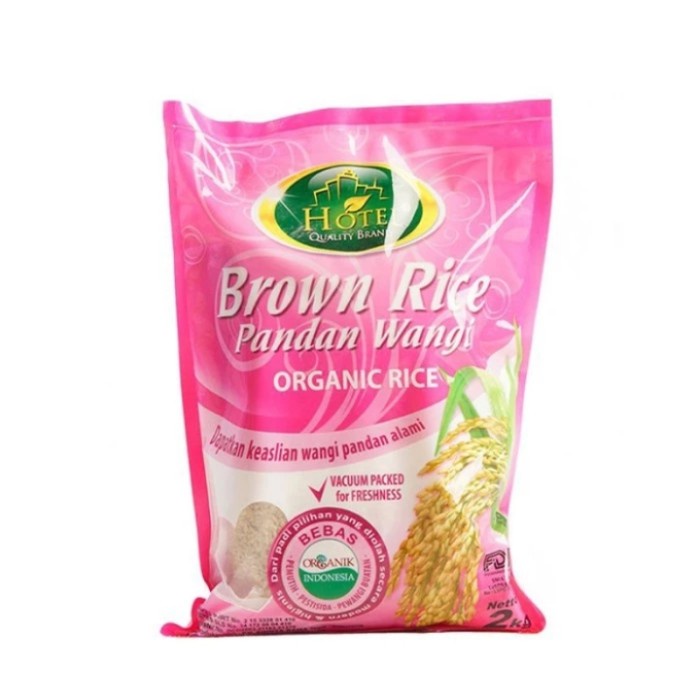 

Hotel Brown Rice Pandan Wangi 2kg - Organic Rice