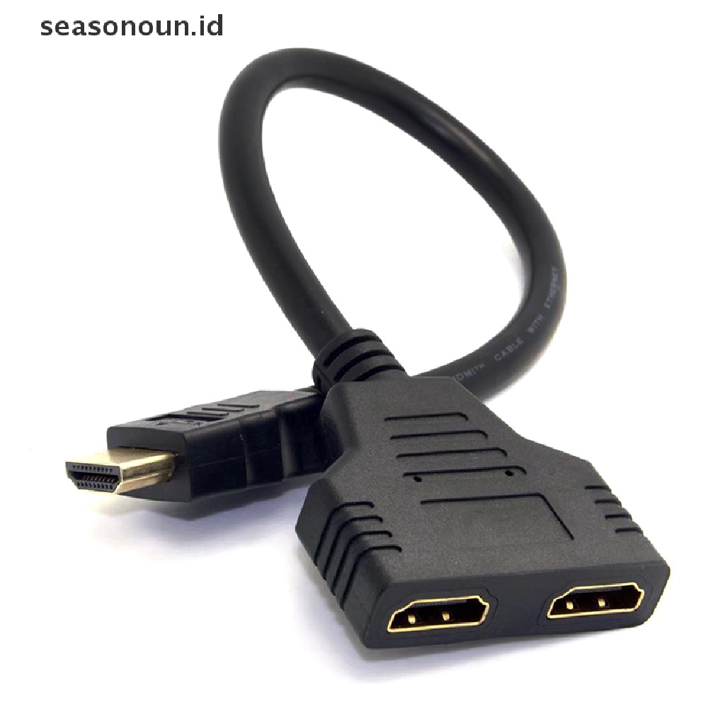 Kabel Splitter Input Dua Output Seasonoun One 1kabel Adaptor Splitter Y Male to 2female.