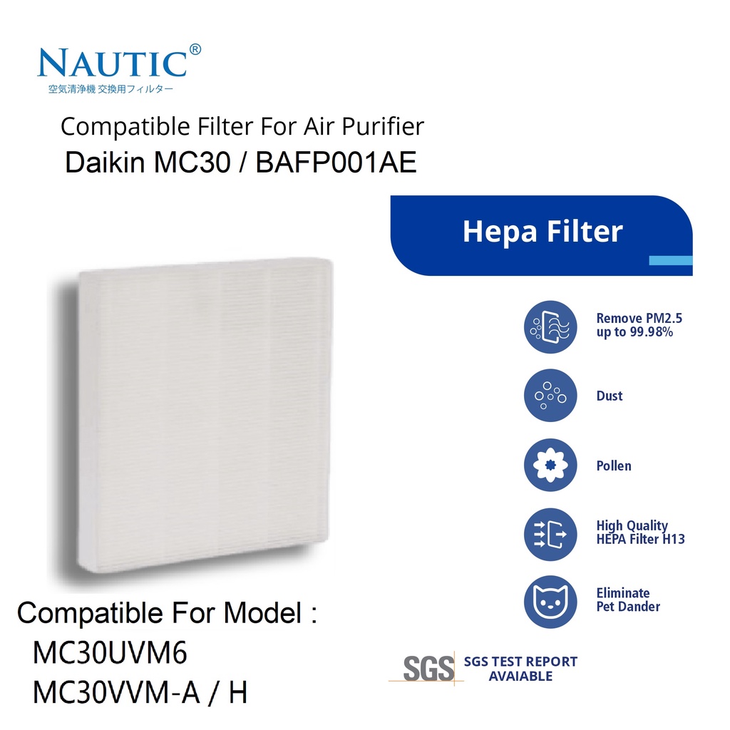 NAUTIC - DAIKIN Hepa Filter DAIKIN MC-30 / MC-30 Dust Collection Filter