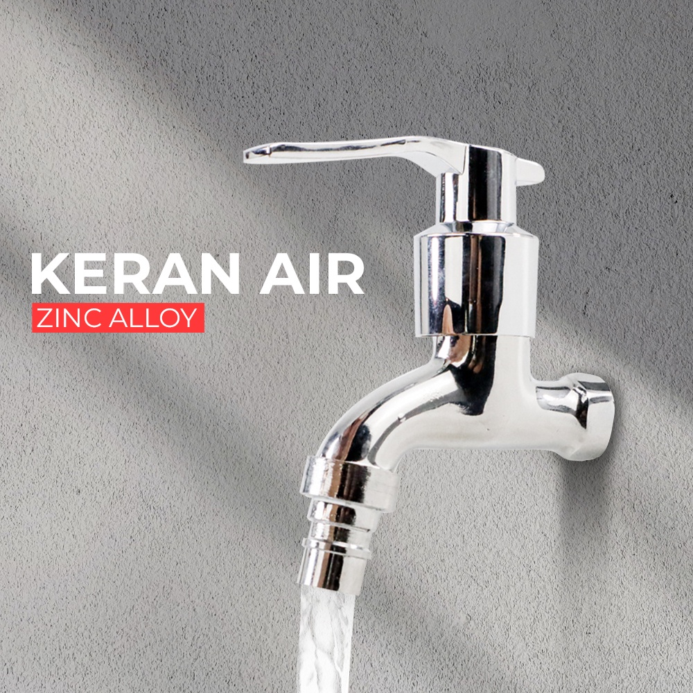 Keran Air Standar Zinc Alloy Water Faucet - 888 - Silver