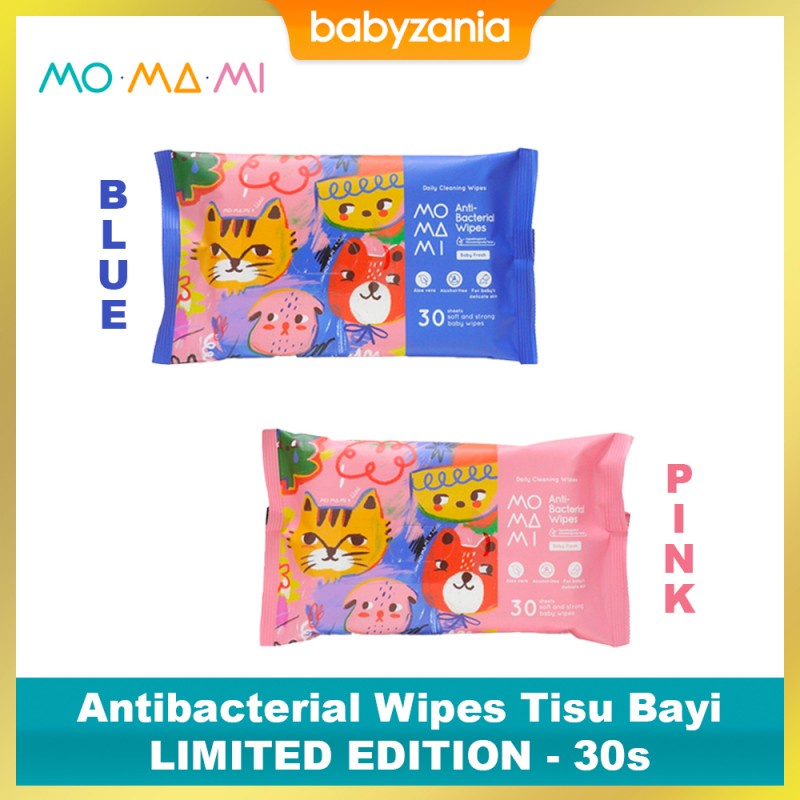 Momami x Liunic Anti Bacterial Wipes Tissue Basah Bayi - 30s - 1 Pack