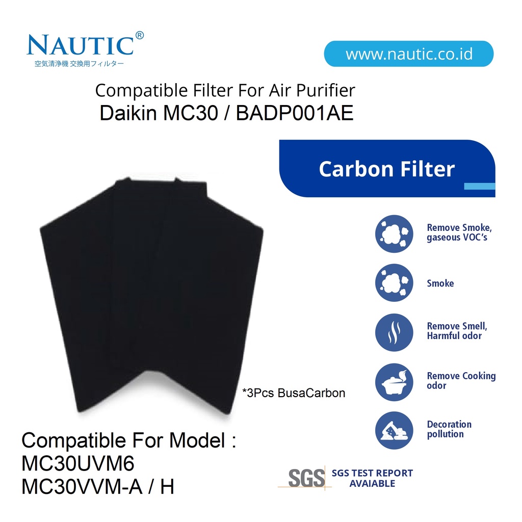 NAUTIC - DAIKIN Hepa Filter DAIKIN MC-30 / MC-30 Dust Collection Filter