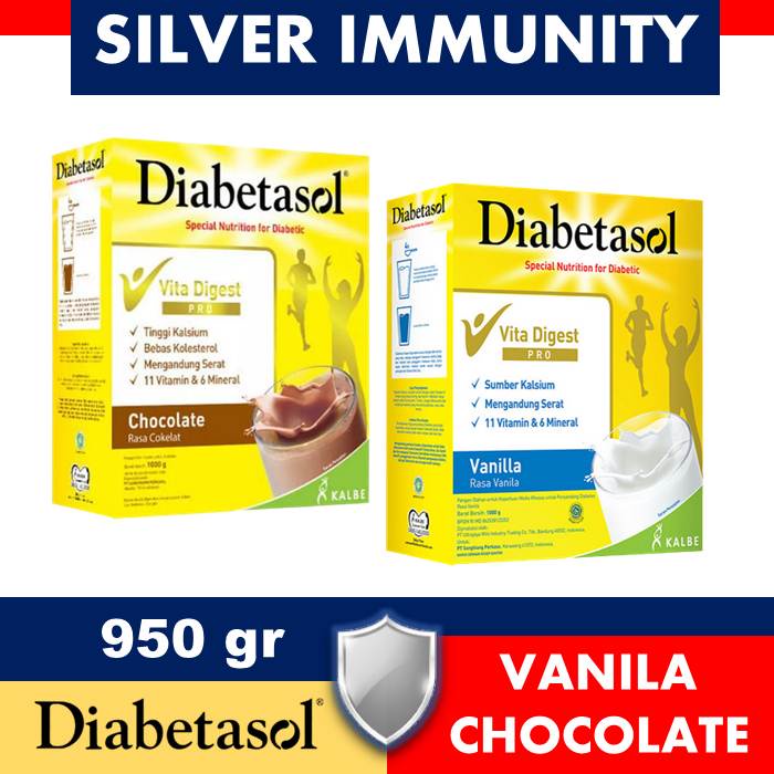 Diabetasol Coklat/Vanila/Vanilla 950GR