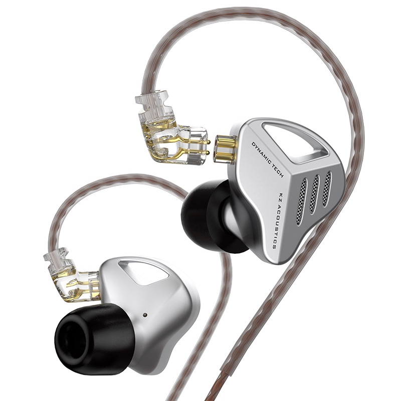 Kz ZVX HiFi Earphone Single Dynamic 2PIN In Ear Headphone Bass Sport Earbuds Headset Kabel Dilepas Untuk EDA DQ6 ZEX EDXPRO