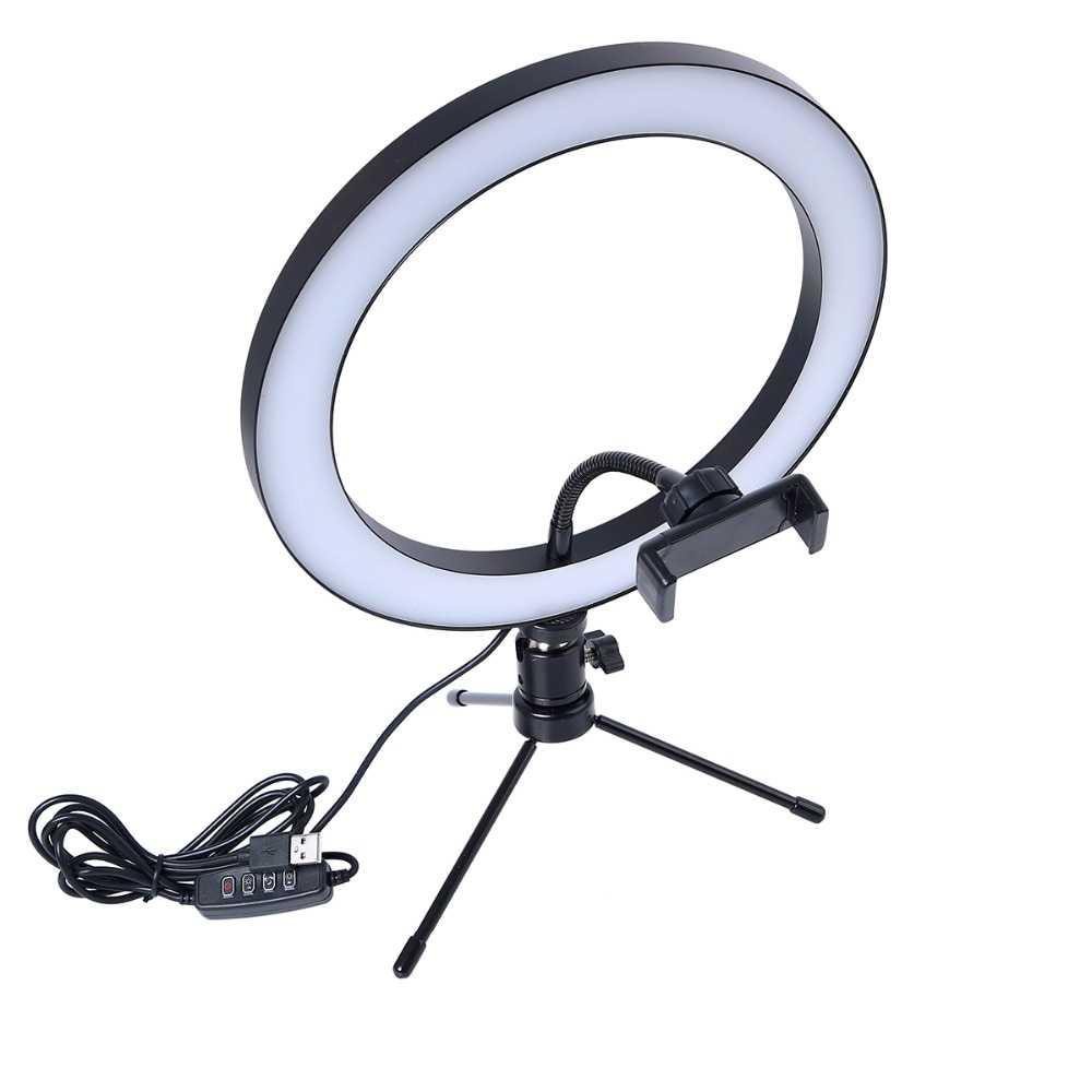 Lacyfans Halo Ring Light LED 120 LED 10 Inch Holder+Mini Tripod RL-128 / Lampu Cincin LED ( Mughnii )