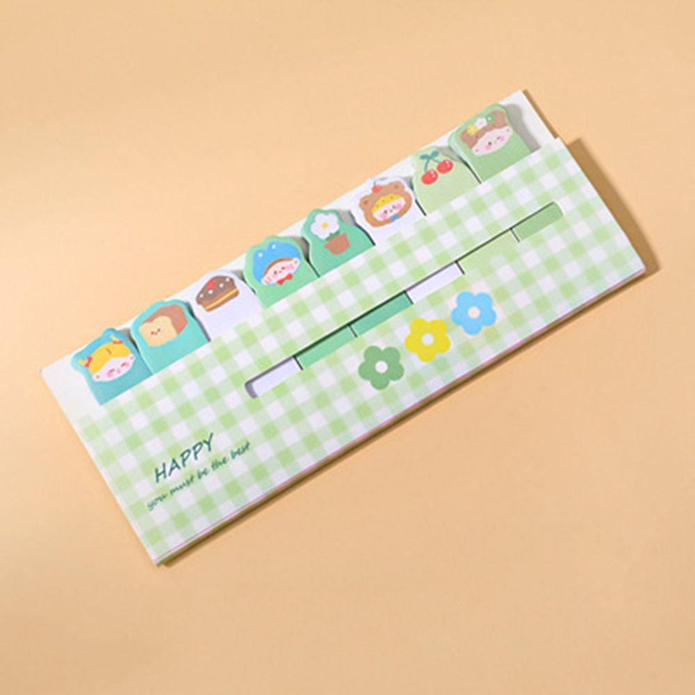 Lanfy Sticky Notes Label Sekolah 120lembar DIY Dekorasi Perlengkapan Kantor Alat Tulis Siswa Label Bookmark