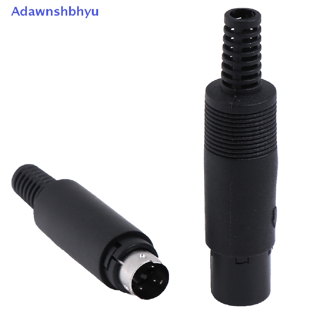 Konektor Stop Kontak Colokan DIN Mini Adhyu 3 /4,5,6,7,8 PIN Dudukan Kabel Sasis Male Female ID