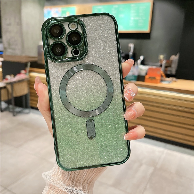 IPHONE Goddess Exclusive Flash Daya Serap Magnetik Charging Phone Iphone11 12 13 14 Pro Max Xs Xr 7 8 Plus Sarung Case Shockproof