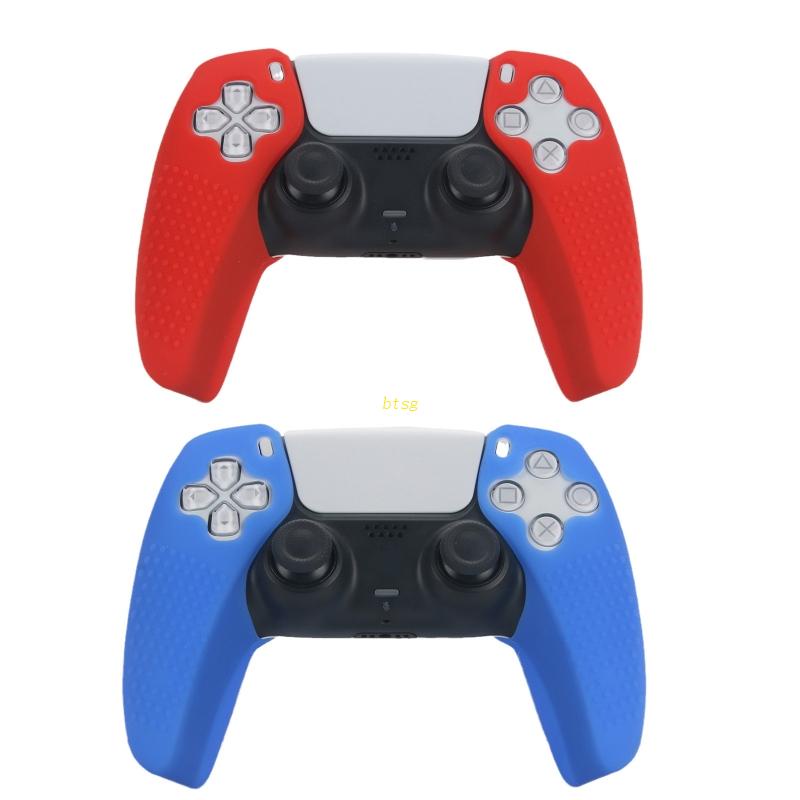 Btsg Karet Gel Silikon Lembut Anti slip Untuk Case Cover Untuk Controller PS5 Untuk Perlindungan Case For PS5 Split Gamepad