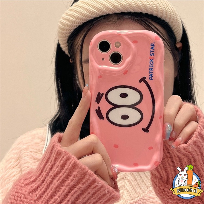 IPHONE Casing Kompatibel Untuk Iphone14 13 12 11 Pro Max X Xr Xs Max8 7 6 6s Plus SE Ins Kartun Lucu Spons Bayi Pie Bintang Besar Casing Ponsel Menebal Shockproof Soft Case Protection Cover
