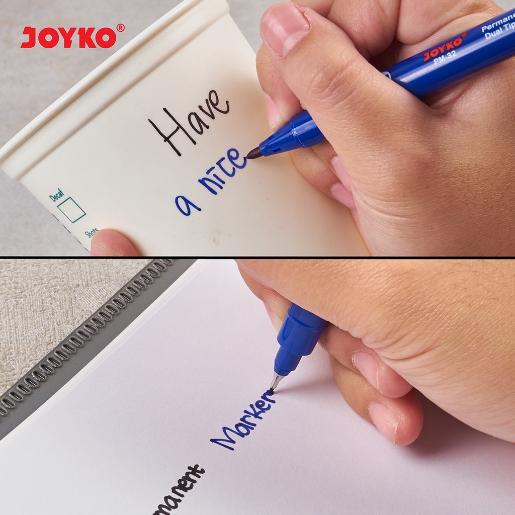 [PCS]  JOYKO PERMANENT MARKER PM-31/PM-32/PM-33 DUAL TIP