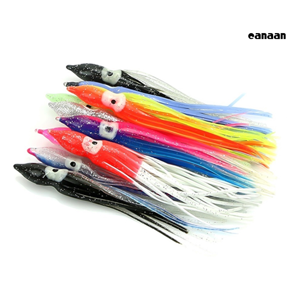 Cnn-10pcs Gurita Memikat Multi-Warna Buatan Perlengkapan Memancing Umpan Renang Bercahaya Untuk Outdoor