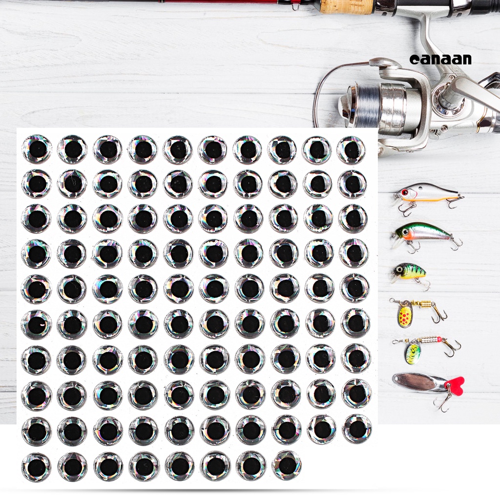 Cnn-98pcs Memancing Lure Mata Simulasi Tinggi Dapat Digunakan Kembali High-gloss Jumlah Besar Tahan Aus DIY Perlengkapan Epoxy Umpan Buatan 3D Mata Pengganti Stiker Memancing Aksesoris