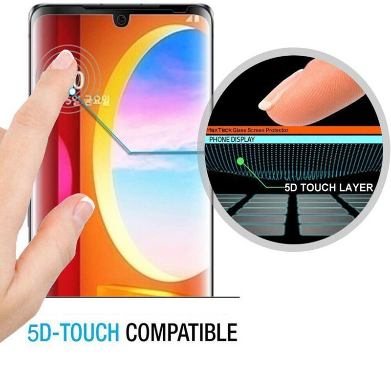 Full Coverage Protective Film For LG Wing 5G Premium 3D Curved 9H Hardness Tempered Glass Film HD Ultra Thin Screen Protector